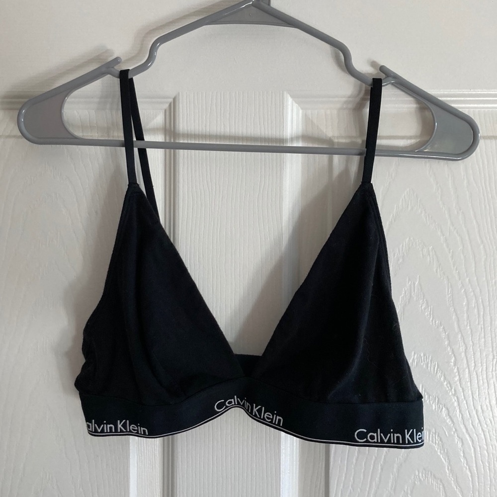 Calvin Klein Black Bralette Size L